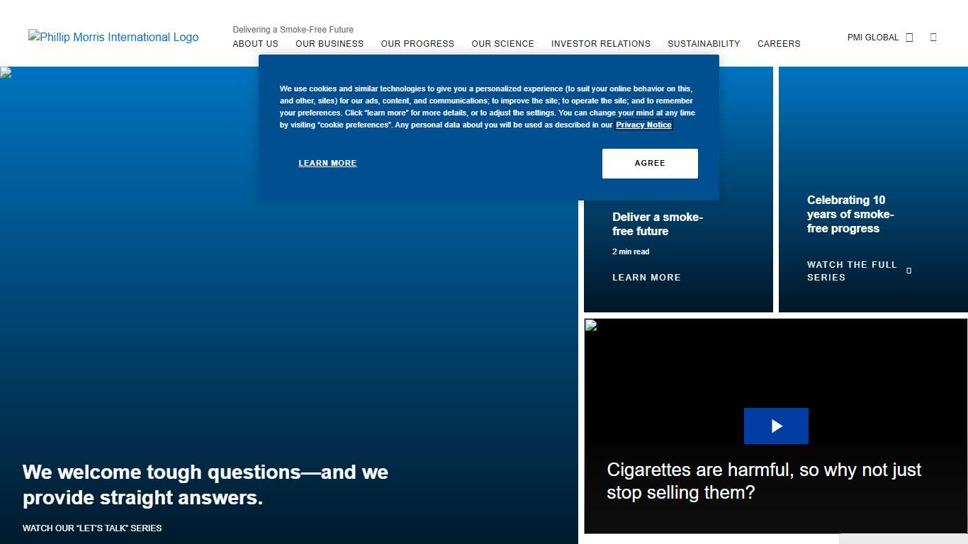 Philip Morris International Delivering a Smoke-Free Future